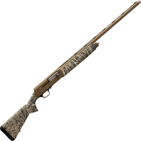 Browning A5 Wicked Wing 12 Gauge Semi Auto Shotgun 26" Barrel 3.5" Chamber 4 Rounds FO Front Sight Realtree Max-5 Camo Synthetic Stock Burnt Bronze...