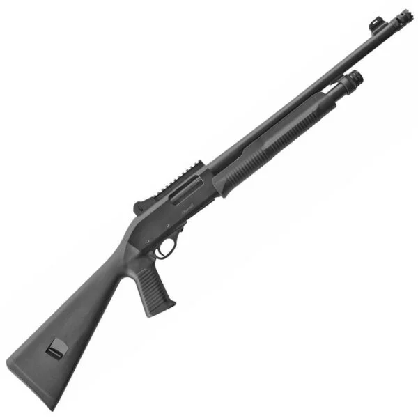 EAA Akkar Churchill 612 Tactical 12 Gauge Pump Action Shotgun 18.5" Barrel 3' Chamber 5 Rounds Durable Pistol Grip Polymer Synthetic Stock Matte Black