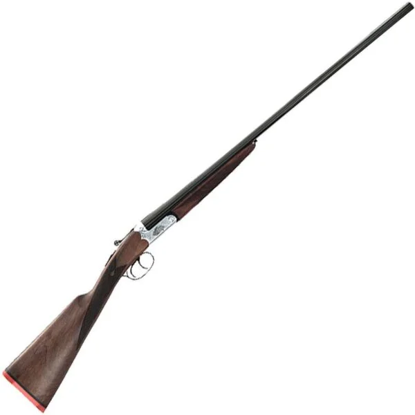 Taylor's & Co Huntress 28 Gauge SxS Break Action Shotgun 26" Barrel 3" Chamber 2 Rounds Walnut Stock Silver/Blued Finish