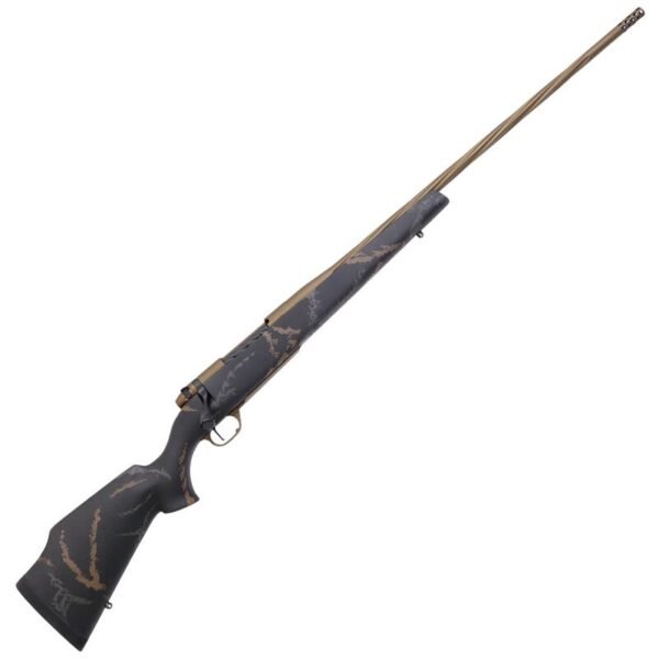 Weatherby Mark V Weathermark Limited 6.5 Weatherby RPM 24" Barrel 4 Rounds Accubrake ST Carbon Fiber Stock Gray/Brown Accent Burnt Bronze Cerakote...